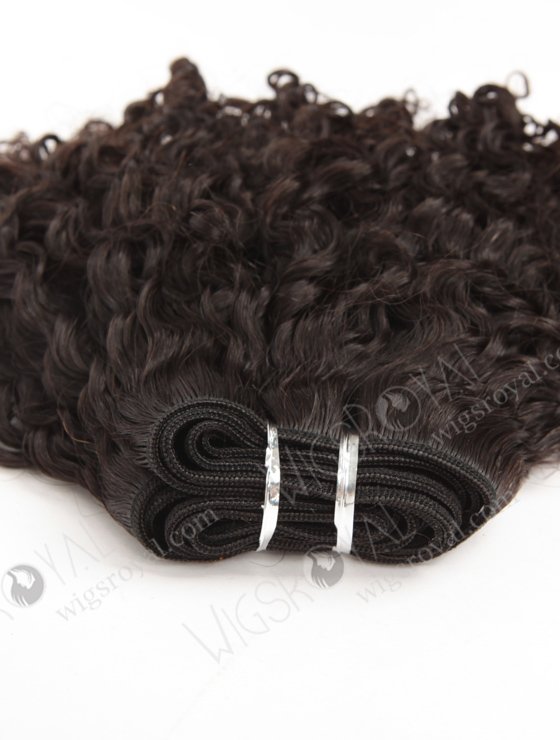 In Stock Brazilian Virgin Hair 12" Tight Curl Natural Color Machine Weft SM-150-11805