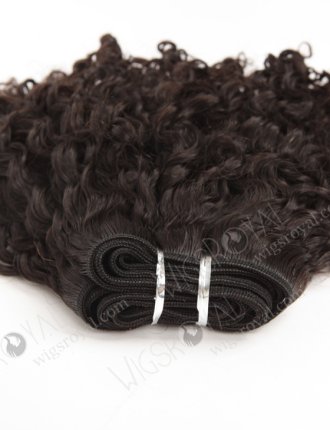 In Stock Brazilian Virgin Hair 12" Tight Curl Natural Color Machine Weft SM-150