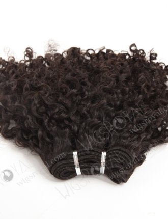 In Stock Brazilian Virgin Hair 14" Tight Curl Natural Color Machine Weft SM-078