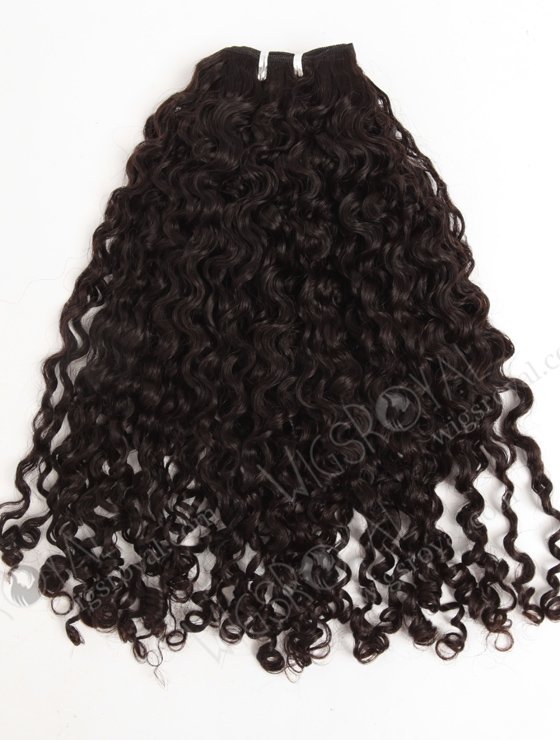 In Stock Brazilian Virgin Hair 18" Tight Curl Natural Color Machine Weft SM-157-11820