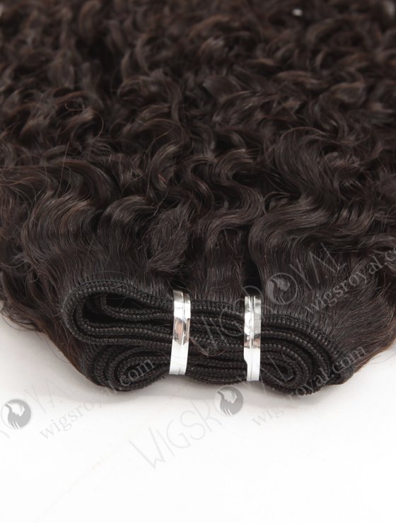 In Stock Brazilian Virgin Hair 18" Tight Curl Natural Color Machine Weft SM-157-11822