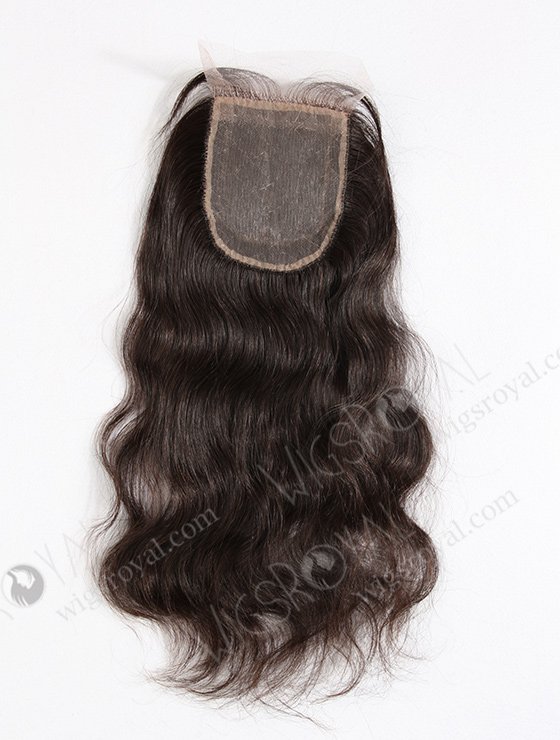 In Stock Peruvian Virgin Hair 14" Natural Wave Natural Color Silk Top Closure STC-223-11479