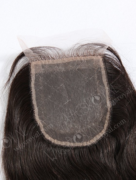 In Stock Peruvian Virgin Hair 14" Natural Wave Natural Color Silk Top Closure STC-223-11481