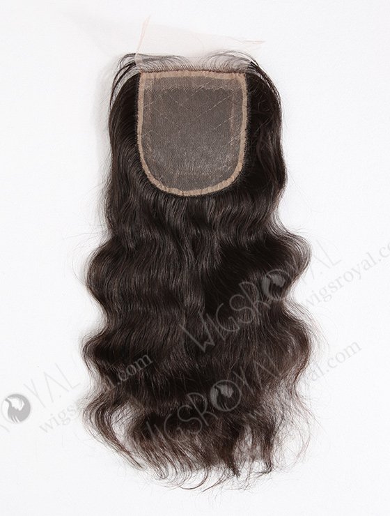 In Stock Peruvian Virgin Hair 12" Natural Wave Natural Color Silk Top Closure STC-222-11474