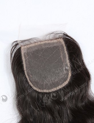 In Stock Peruvian Virgin Hair 12" Natural Wave Natural Color Silk Top Closure STC-222
