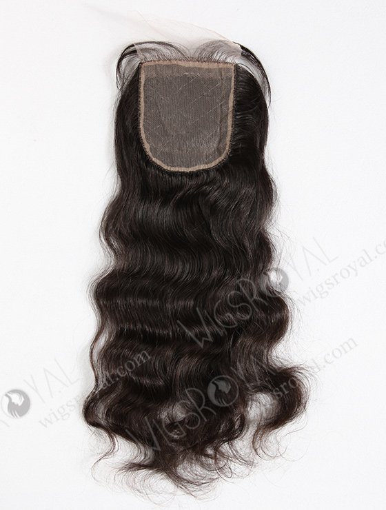 In Stock Peruvian Virgin Hair 16" Natural Wave Natural Color Silk Top Closure STC-224-11485