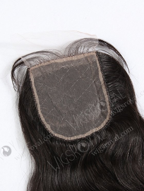 In Stock Peruvian Virgin Hair 16" Natural Wave Natural Color Silk Top Closure STC-224-11486