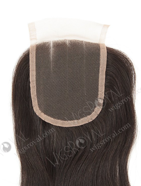 Indian Remy Hair 14" Straight Natural Color 3 part Top Closure WR-LC-031-11580