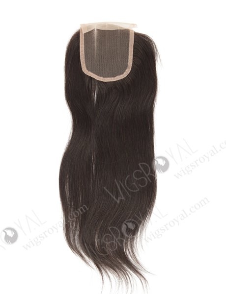 Indian Remy Hair 14" Straight Natural Color 3 part Top Closure WR-LC-031