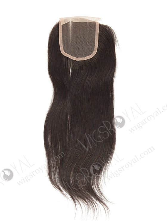Indian Remy Hair 14" Straight Natural Color 3 part Top Closure WR-LC-031-11581