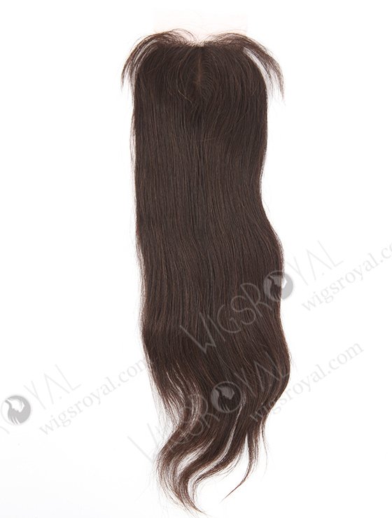 In Stock European Virgin Hair 16" Straight Natural Color Silk Top Closure STC-395-11490