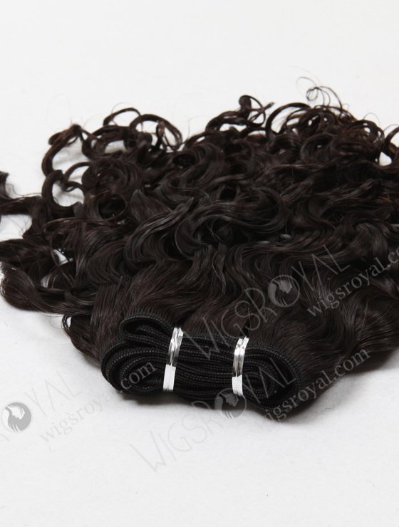 In Stock Brazilian Virgin Hair 12" Natural Curly Natural Color Machine Weft SM-449-11832