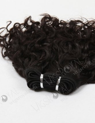 In Stock Brazilian Virgin Hair 10" Natural Curly Natural Color Machine Weft SM-455