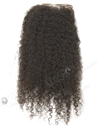 Brazilian Virgin Hair 14" Jeri Curl Natural Color Top Closure WR-LC-025