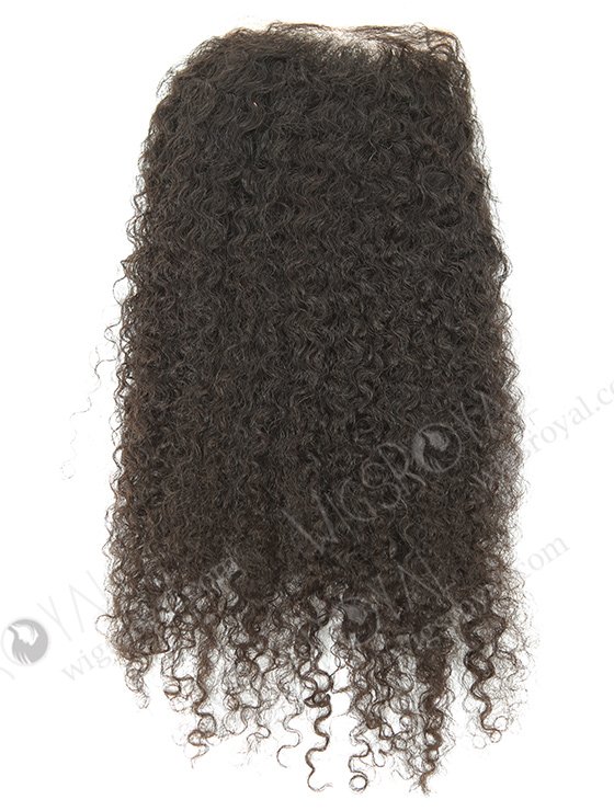 Brazilian Virgin Hair 14" Jeri Curl Natural Color Top Closure WR-LC-025-11533
