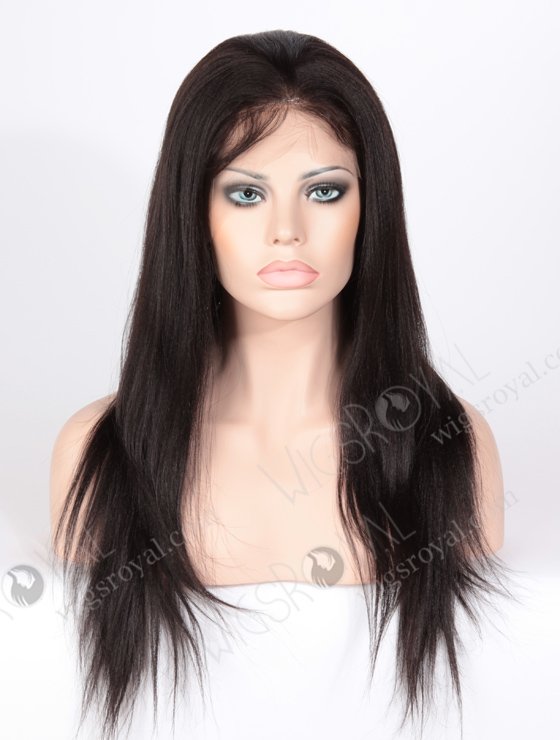 In Stock Indian Remy Hair 22" Yaki 1b# Color Full Lace Wig FLW-01672-11734
