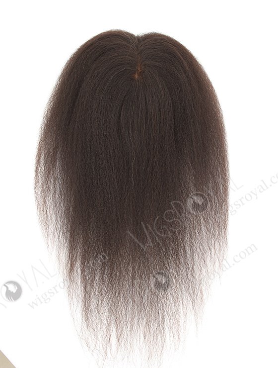 In Stock Brazilian Virgin Hair 16" Kinky Straight Natural Color Silk Top Closure STC-375-11555