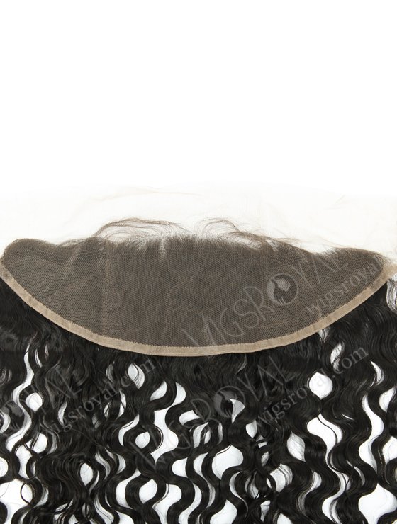 In Stock Indian Remy Hair 14" Natural Curly Natural Color Lace Frontal SKF-077-12275