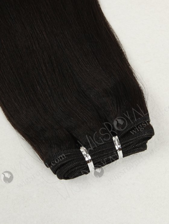 In Stock Chinese Virgin Hair 16" Light Yaki Natural Color Machine Weft SM-736-12247