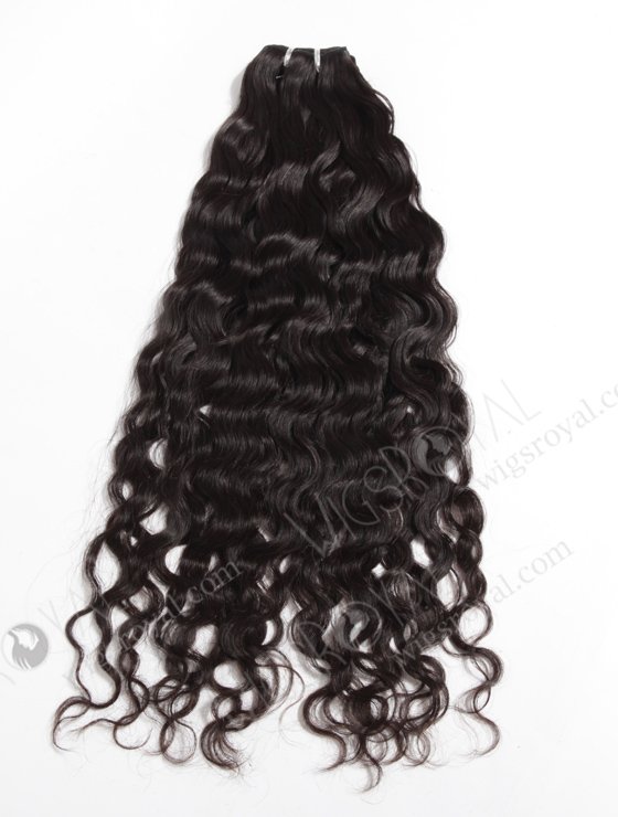 In Stock Brazilian Virgin Hair 22" Natural Curly Natural Color Machine Weft SM-098-11951