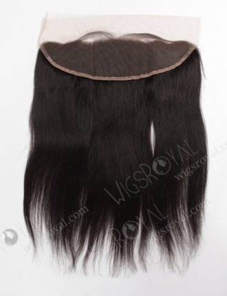 In Stock Indian Remy Hair 16" Light Yaki Natural Color Lace Frontal SKF-071