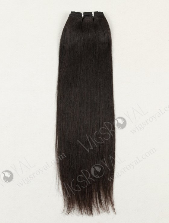 In Stock Chinese Virgin Hair 18" Light Yaki Natural Color Machine Weft SM-737-12251