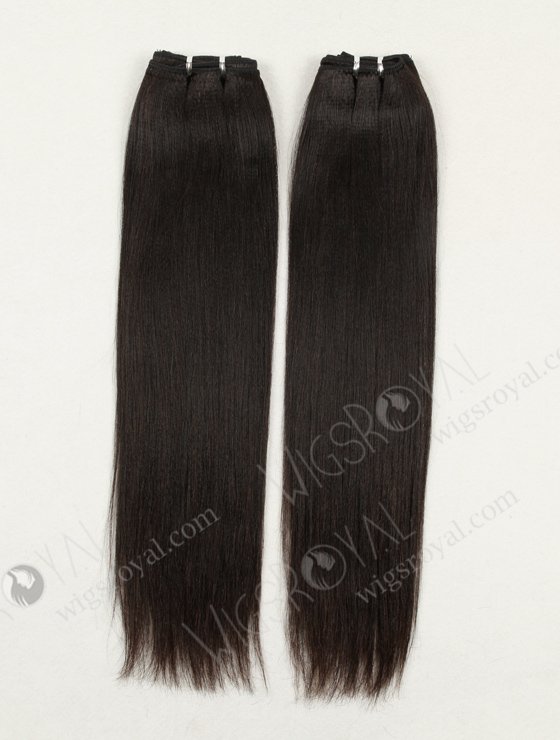 In Stock Chinese Virgin Hair 18" Light Yaki Natural Color Machine Weft SM-737-12250