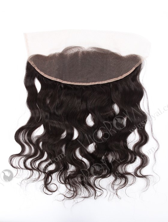 In Stock Indian Remy Hair 18" Natural Wave Natural Color Lace Frontal SKF-070-12236