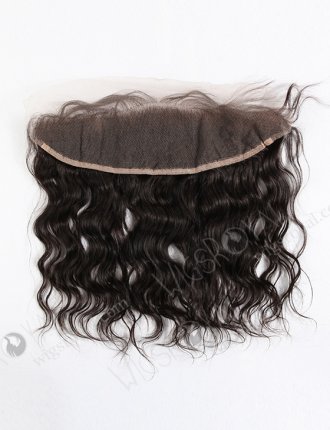 In Stock Indian Remy Hair 12" Natural Wave Natural Color Lace Frontal SKF-039