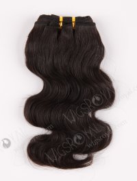 In Stock Chinese Virgin Hair 12" Body Wave Natural Color Machine Weft SM-705