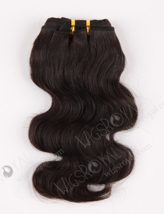 In Stock Chinese Virgin Hair 12" Body Wave Natural Color Machine Weft SM-705