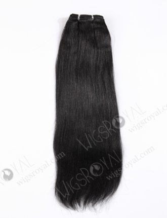In Stock Chinese Virgin Hair 16" Light Yaki 1# Color Machine Weft SM-726
