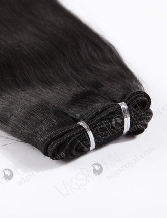 In Stock Chinese Virgin Hair 16" Light Yaki 1# Color Machine Weft SM-726