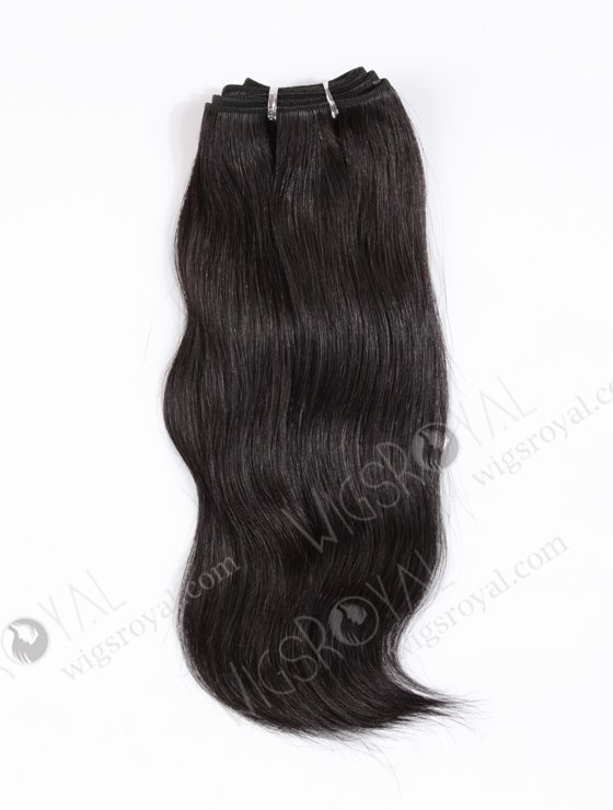 In Stock Chinese Virgin Hair 14" Natural Straight 1B# Color Machine Weft SM-708-12147