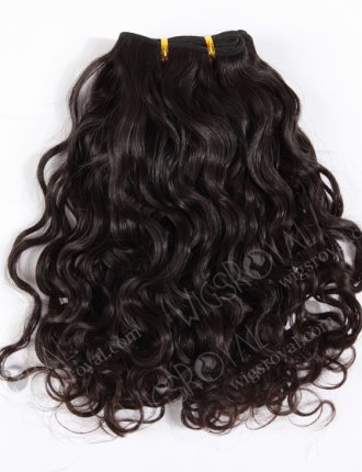 In Stock Brazilian Virgin Hair 14" Brazilian Curl Natural Color Machine Weft SM-443