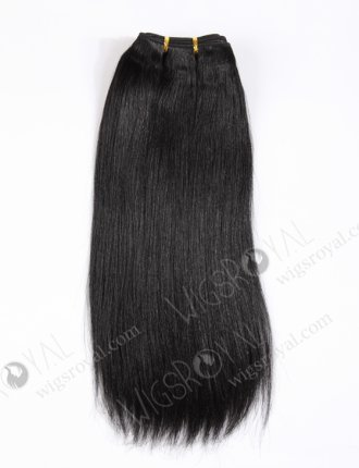In Stock Chinese Virgin Hair 14" Light Yaki 1# Color Machine Weft SM-724