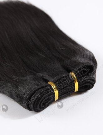 In Stock Chinese Virgin Hair 14" Light Yaki 1# Color Machine Weft SM-724