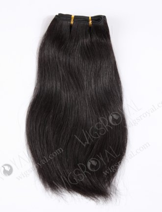 In Stock Chinese Virgin Hair 12" Natural Straight 1B# Color Machine Weft SM-706