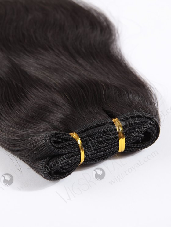 In Stock Chinese Virgin Hair 12" Natural Straight 1B# Color Machine Weft SM-706-12144