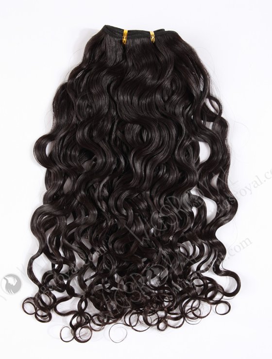 In Stock Brazilian Virgin Hair 18" Brazilian Curl Natural Color Machine Weft SM-413-12026