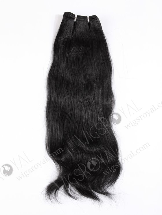In Stock Chinese Virgin Hair 18" Natural Straight 1# Color Machine Weft SM-711-12156
