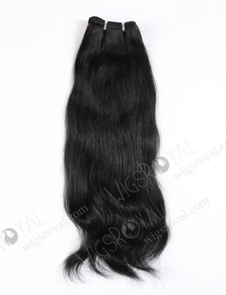 In Stock Chinese Virgin Hair 18" Natural Straight 1# Color Machine Weft SM-711