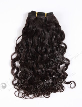 In Stock Brazilian Virgin Hair 16" Brazilian Curl Natural Color Machine Weft SM-412