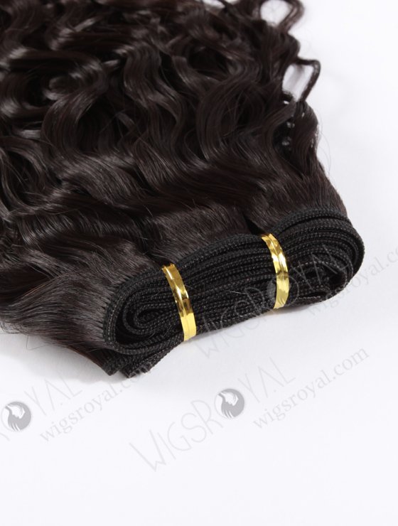 In Stock Brazilian Virgin Hair 16" Brazilian Curl Natural Color Machine Weft SM-412-12022