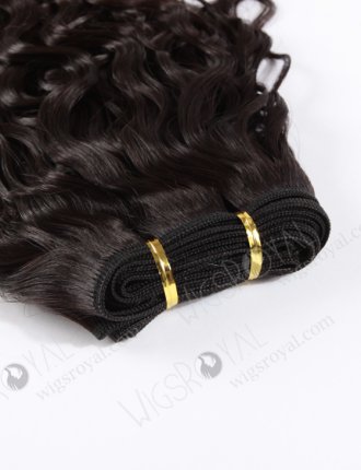 In Stock Brazilian Virgin Hair 16" Brazilian Curl Natural Color Machine Weft SM-412