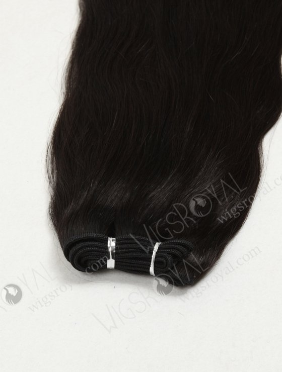 In Stock Chinese Virgin Hair 20" Natural Straight 1B# Color Machine Weft SM-714-12153