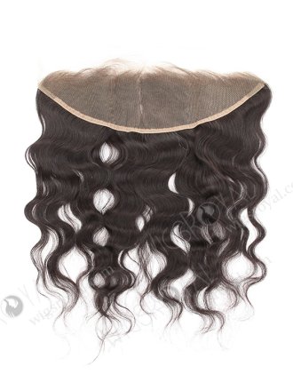 In Stock Indian Remy Hair 16" Natural Wave Natural Color Lace Frontal SKF-041