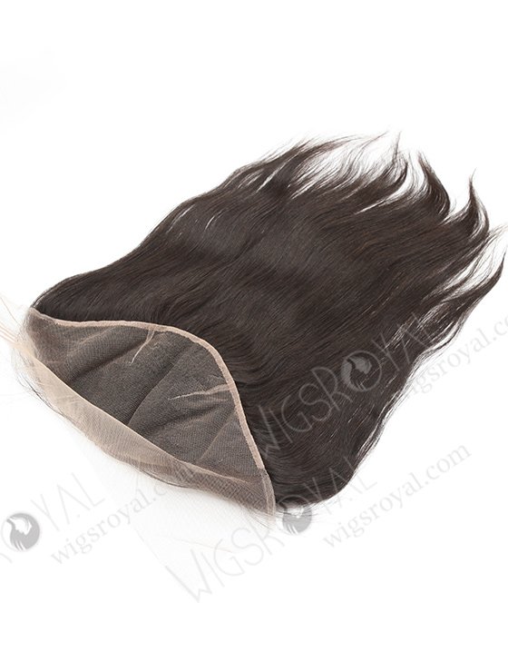 In Stock Indian Virgin Hair 16" Straight Natural Color Lace Frontal SKF-056-12612