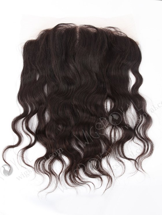 In Stock Indian Virgin Hair 16" Natural Straight Natural Color Lace Frontal SKF-022-12633
