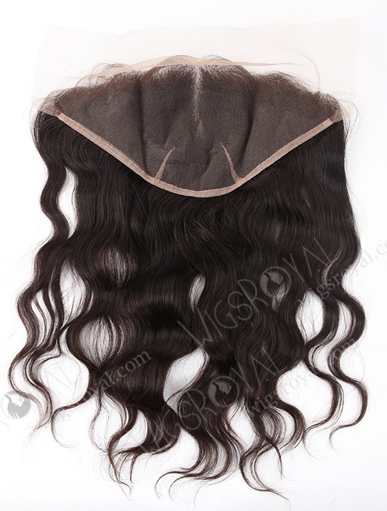In Stock Indian Virgin Hair 16" Natural Straight Natural Color Lace Frontal SKF-022